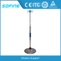 Support de goutte en acier inoxydable en grosse base de disque Iv Pole